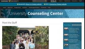 
							         Meet our Staff | University Counseling Center | Vanderbilt University								  
							    