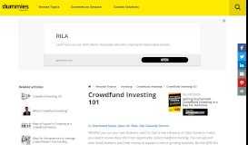 
							         meet sec requirements for registration of your crowdfund investment								  
							    