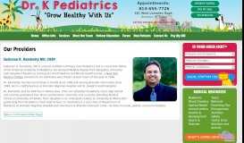 
							         Meet Sudarsan R. Kamisetty, MD | Dr. K Pediatrics, Brandon FL								  
							    