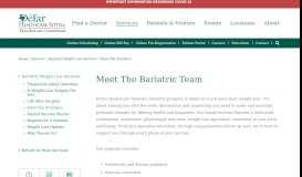 
							         Meet The Bariatric Team | DeTar Healthcare System | Victoria, TX								  
							    