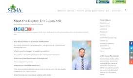 
							         Meet the Doctor: Eric Jukes, MD - SLMA								  
							    