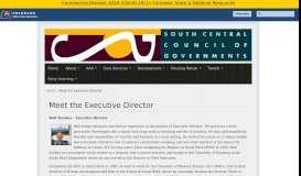 
							         Meet the Executive Director | South Central Council of Governments								  
							    