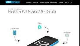 
							         Meet the Full Mpesa API - Daraja • Urban Kenyans								  
							    
