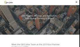 
							         Meet the GEO Jobe Team at the 2019 Esri Partner Conference (EPC ...								  
							    