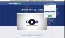 
							         Meet the new Facebook Login | Facebook								  
							    