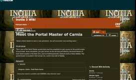 
							         Meet the Portal Master of Carnia | Inotia 3 Wiki | FANDOM powered by ...								  
							    