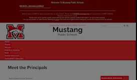 
							         Meet the Principals - Mustang Schools								  
							    