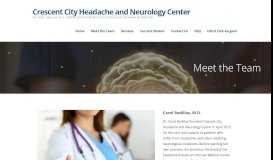 
							         Meet the Team – Crescent City Headache and Neurology Center								  
							    