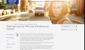 
							         Meet TPB requirements - Kaplan Professional								  
							    