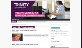 
							         Meet Trinity's Music Examiners – Trinity music blog								  
							    