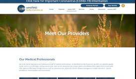 
							         Meet WFP Providers | Westfield Family Physicians | New York								  
							    