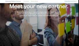 
							         Meet Your New Marketing Partner - Google Marketing Platform Partners								  
							    