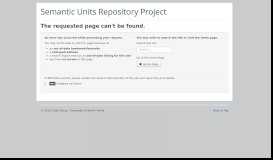 
							         Meeting 2 - Report - Semantic Units Repository Project A repository for ...								  
							    