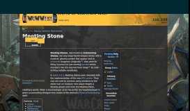 
							         Meeting Stone | WoWWiki | FANDOM powered by Wikia								  
							    
