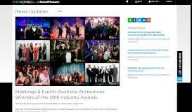 
							         Meetings & Events Australia Announces Winners of the 2016 Industry ...								  
							    
