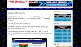 
							         MEGA JACKPOT 300 JUTA - Negaratoto | Situs togel | Agen ...								  
							    