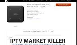 
							         MEGA mini IPTV Box - Pure Linux - Stalker & Xtream Compatible ...								  
							    