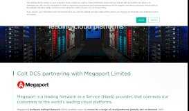 
							         Megaport connects customers to leading cloud platforms | Colt DCS								  
							    