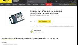 
							         Megger DET5/4R Digital Ground Resistance / Earth Testers • Sales ...								  
							    