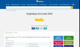 
							         Meghalaya Govt Jobs 2019 - Apply for 52 vacancies (04 June 2019)								  
							    