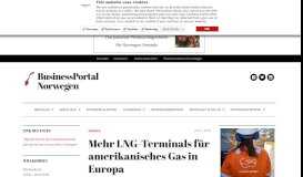 
							         Mehr LNG-Terminals für amerikanisches Gas in Europa ...								  
							    