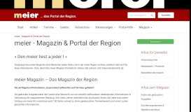 
							         meier - Magazin & Portal der Region - meier-Magazin.de								  
							    