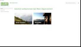 
							         Mein Alpenverein - Homepage								  
							    