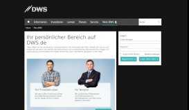 
							         Mein DWS | Deutsche Asset Management - DWS								  
							    