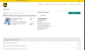 
							         Meine UPS Rechnung online einsehen | UPS - Schweiz - UPS.com								  
							    