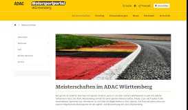 
							         Meisterschaften im ADAC Württemberg - Motorsportportal Württemberg								  
							    