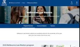 
							         Melbourne Law Masters								  
							    