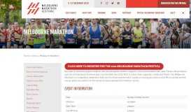 
							         Melbourne Marathon - Melbourne Marathon Festival								  
							    