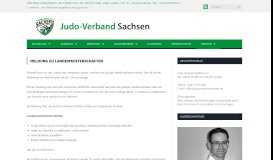 
							         Meldung zu Landesmeisterschaften | Judo-Verband Sachsen								  
							    