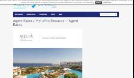 
							         MeliaPro Rewards | Agents Connect								  
							    
