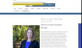 
							         Melissa Kuhn, MA HEd, CCP, CTTS - Pinehurst Medical Clinic								  
							    