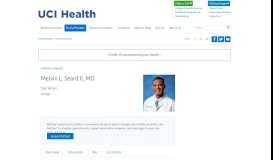 
							         Melvin Seard | UCI Health | Orange County, CA								  
							    