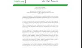 
							         Member Access - Intellicare								  
							    