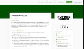 
							         Member Advocate - Job in Sydney - Future Super - Ethical Jobs								  
							    