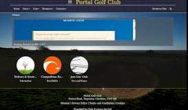 
							         Member Booking - Portal Golf Club								  
							    