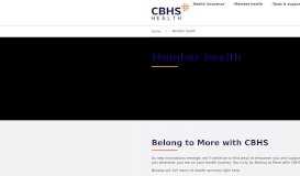 
							         Member Centre | Claims and Member Information | CBHS								  
							    