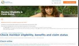 
							         Member Eligibility & Claim Status - Scott and White Health Plan								  
							    