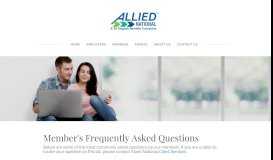 
							         Member FAQs - Allied National								  
							    