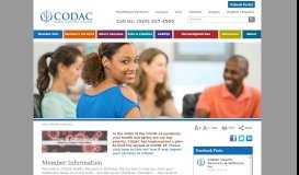 
							         Member Information | CODAC Health, Recovery & Wellness								  
							    