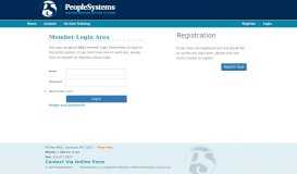 
							         Member Login Area - People Systems								  
							    