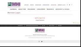 
							         Member Login | MHI | Manufactured Housing Institute								  
							    
