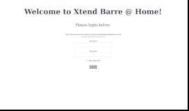 
							         Member Login – Xtend Barre Online								  
							    