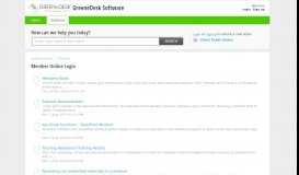 
							         Member Online Login : GreeneDesk Software								  
							    