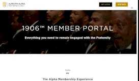 
							         Member Portal - Alpha Phi Alpha								  
							    