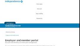 
							         Member Portal | Employers & Groups | Independence Blue Cross								  
							    