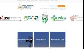 
							         Member Portal - Rural Doctors Association of Australia								  
							    